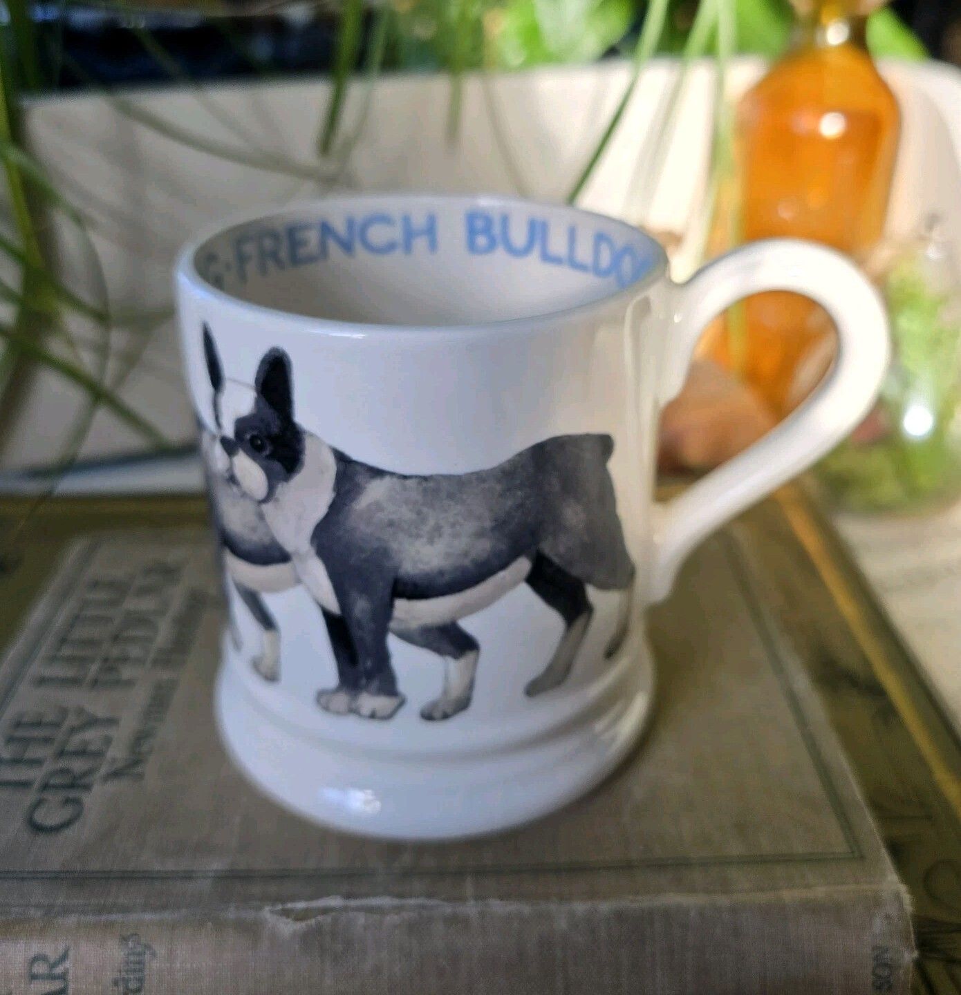 79.0 Emma Bridgewater French Bulldog 1/2 Pint Mug Very Rare photo