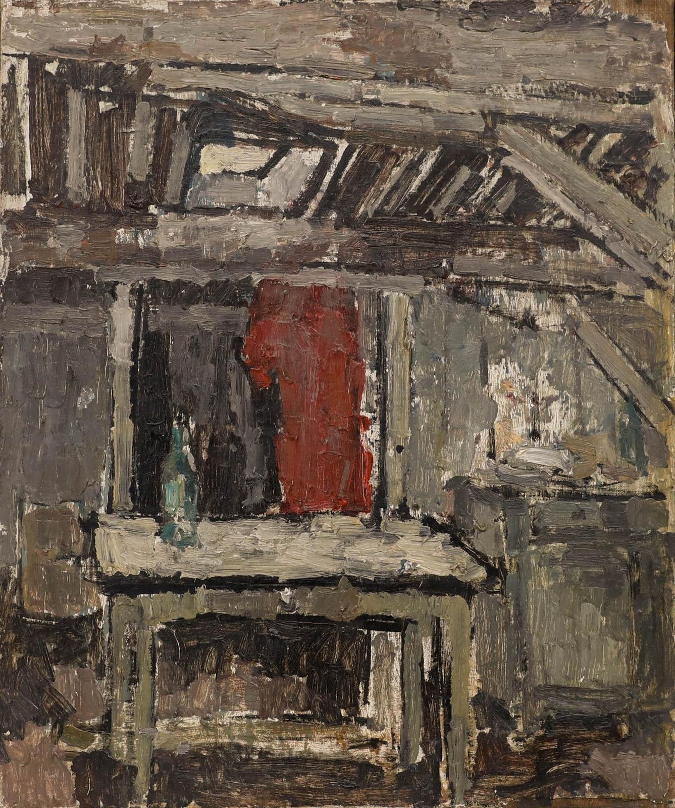 Camden Town School Mid 20th Century Oil   Loft Study photo furniture