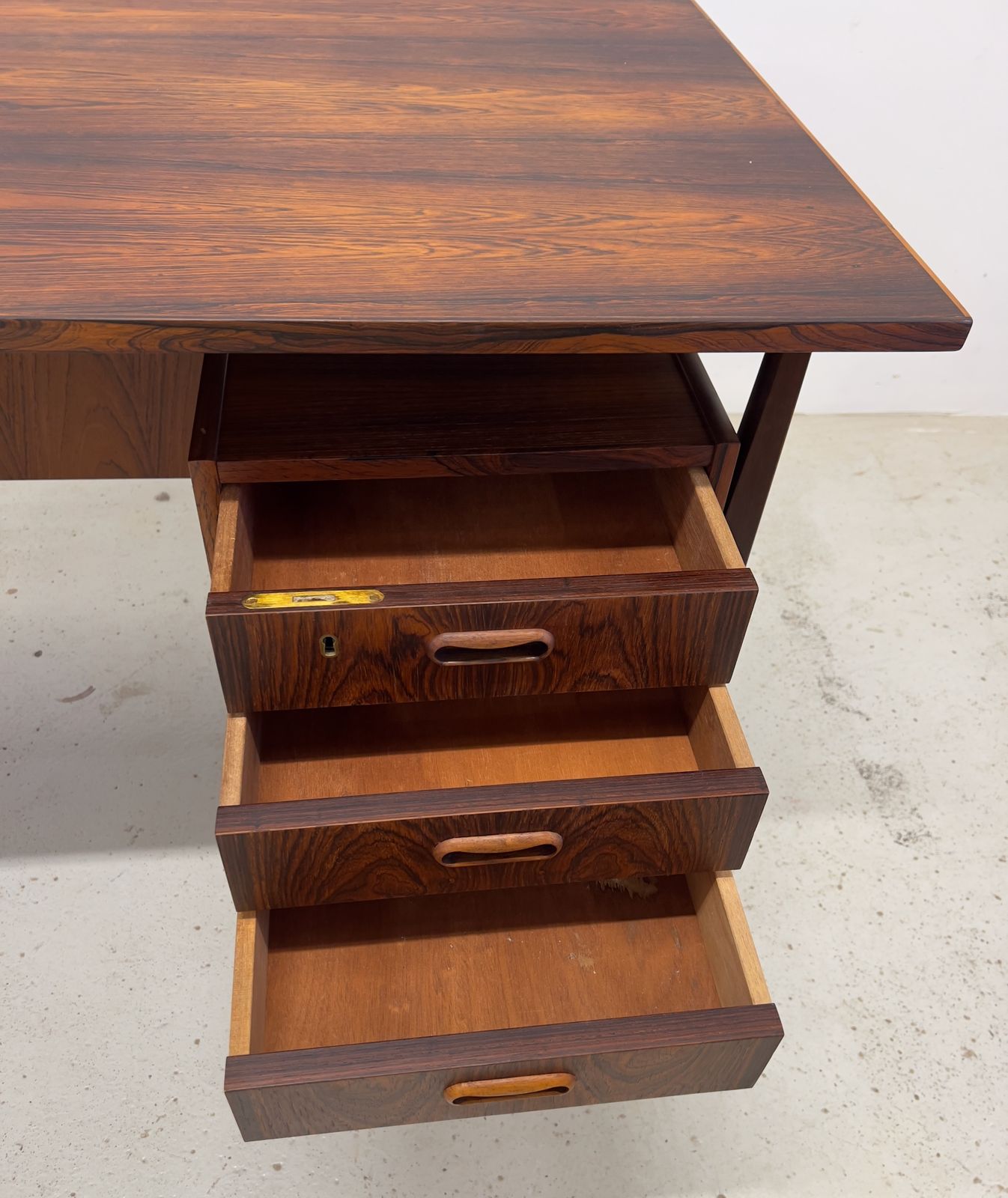 photo buy Rosewood 'Floating' Desk By Gunnar Nielsen For Tibergaard, 1960s.