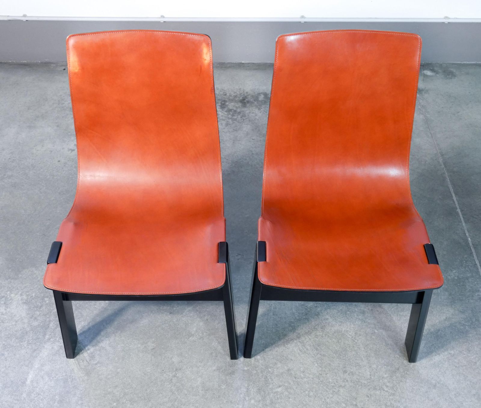 photo vinterior Set Of Four "Tre 3" Chairs Designed By Angelo Mangiarotti For Skipper. 1970s