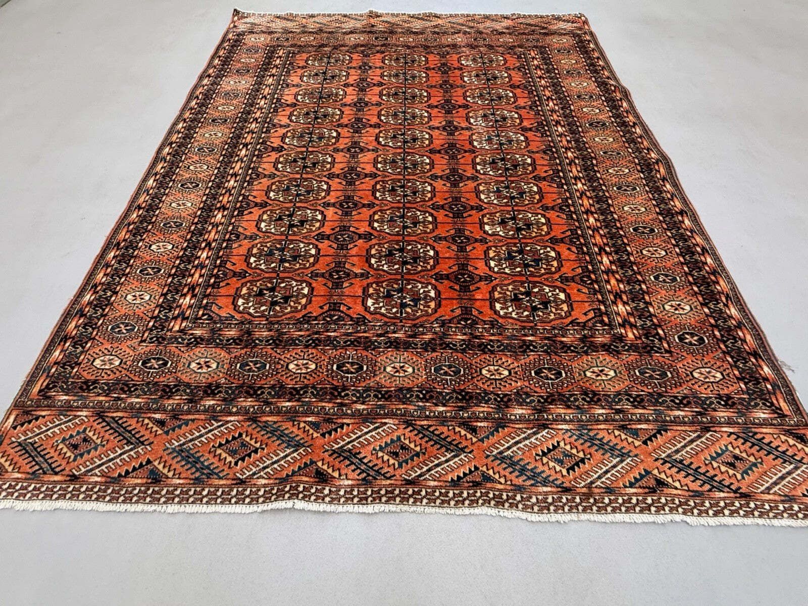 Afghan Turkoman Rug 204x161 Cm, Large 2523 photo vinterior