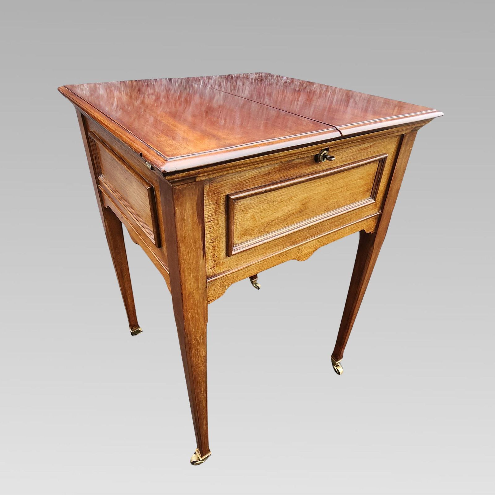 Metamorphic Antique Edwardian Fold Over & Lift Action Ladies Writing Table, Desk photo furniture