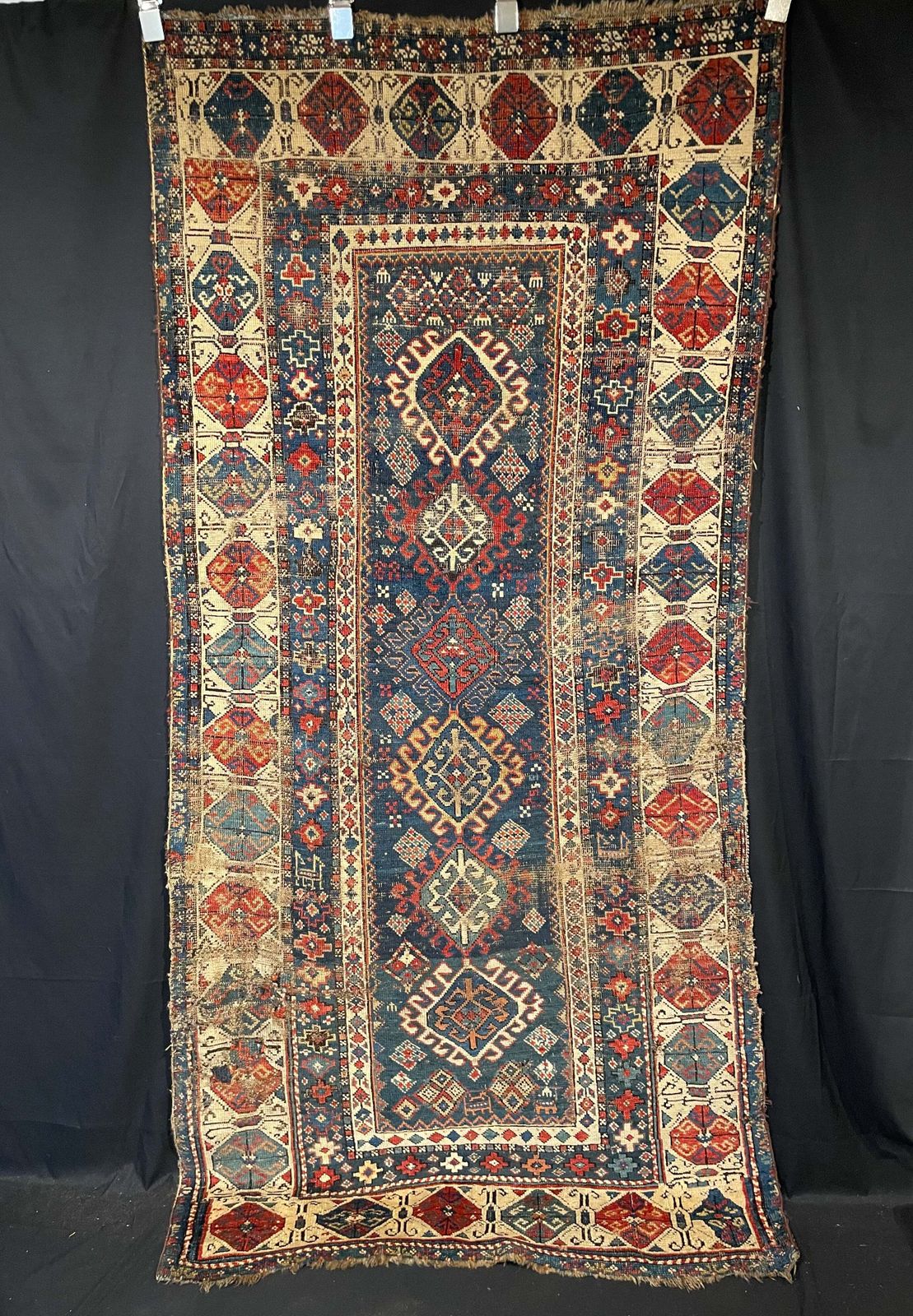 Antique Caucasian Shirvan Runner (Fragment). photo furniture