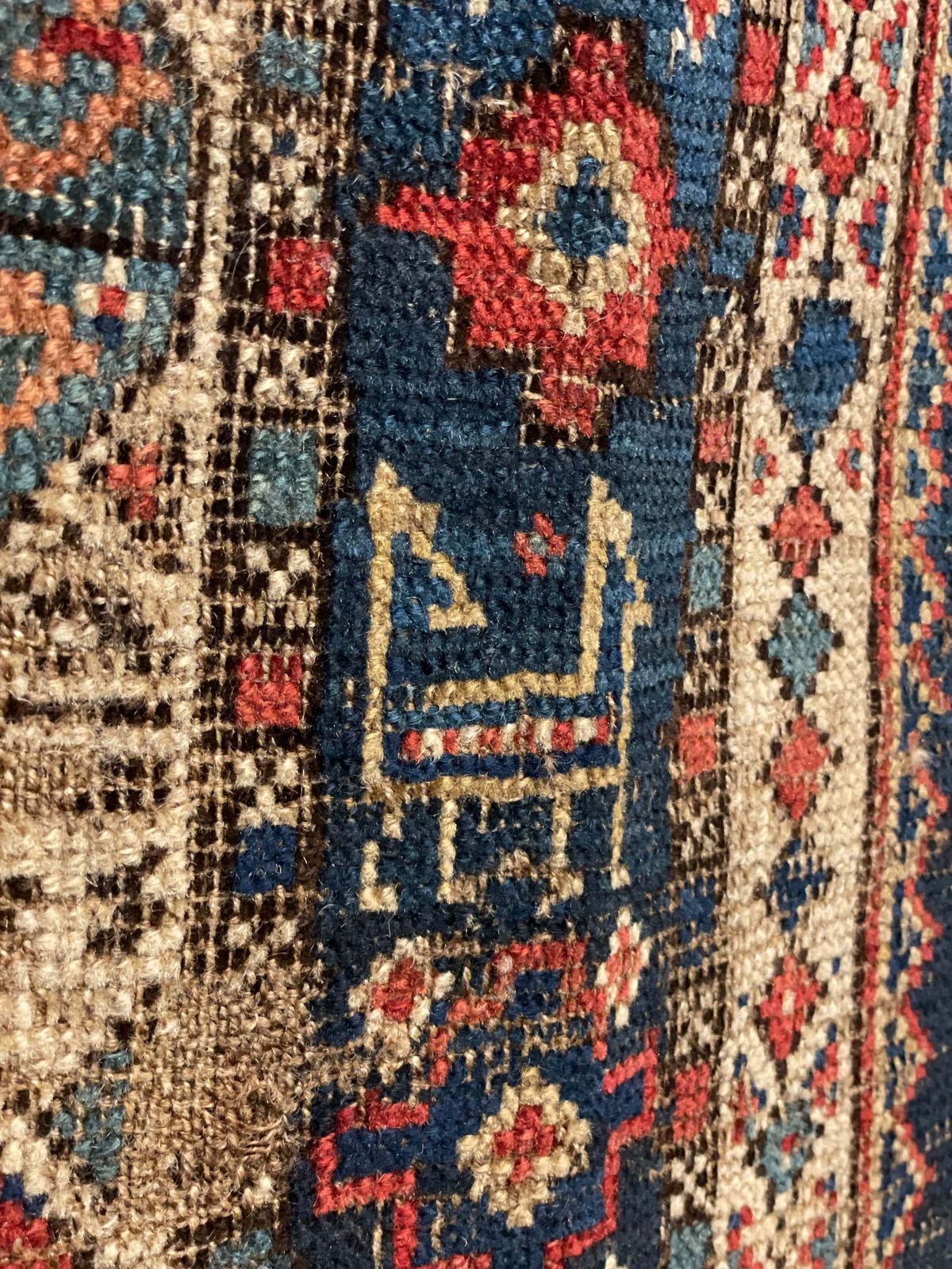 Antique Caucasian Shirvan Runner (Fragment). photo Textiles