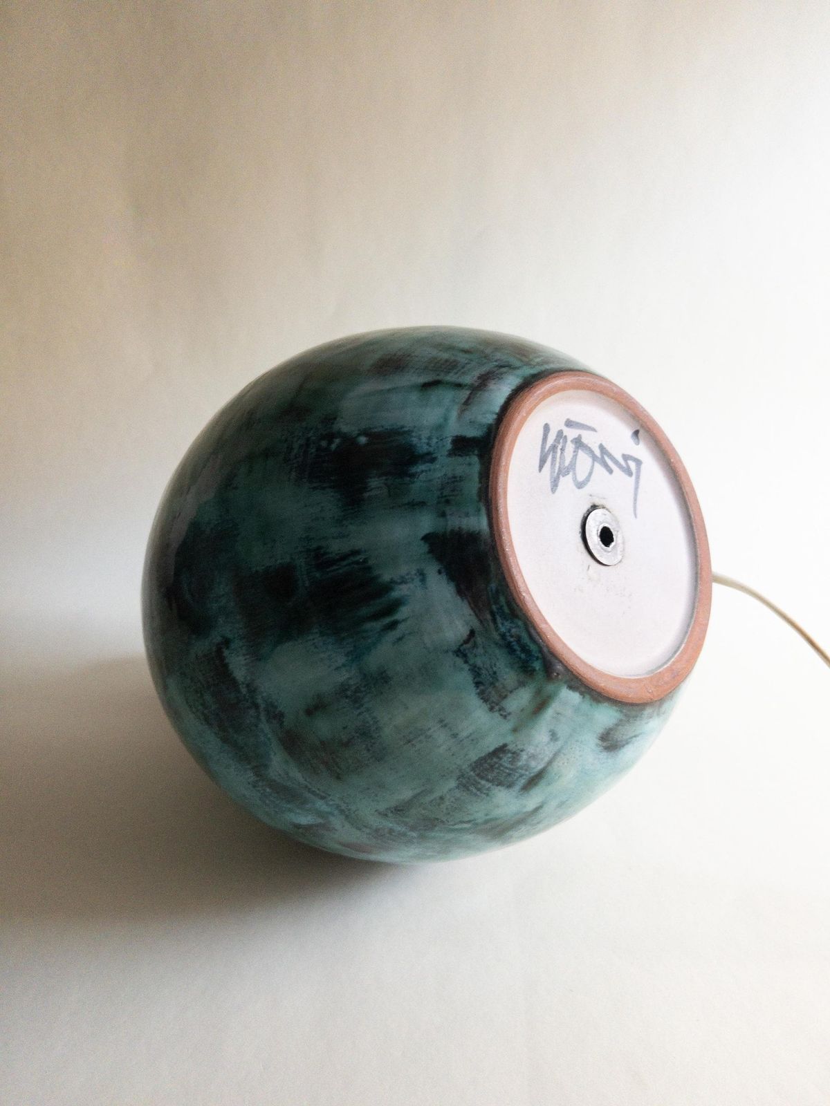 488.0 Gustav Spörri Ceramic Table Lamp Base, Swiss Mid Century Pottery photo