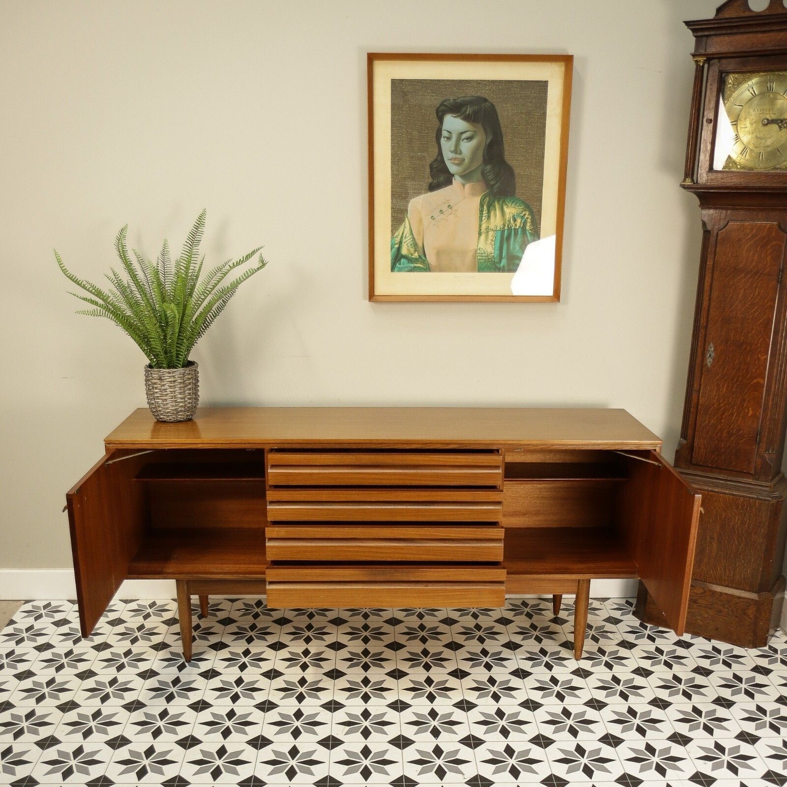 photo buy White And Newton Teak Mid Century Sideboard