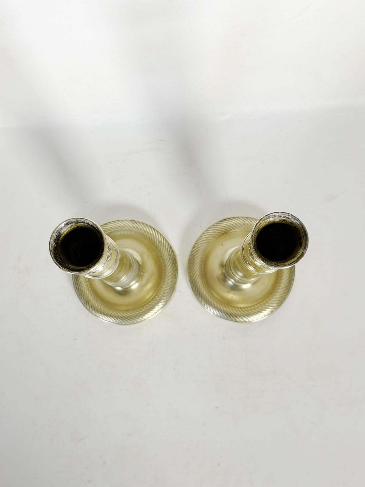 Pair Of Brass Candlesticks, France, 19th Century photo for sale