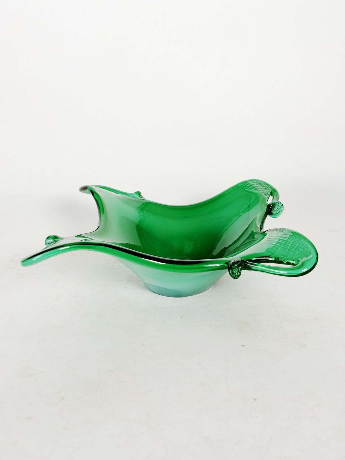 Green Glass Ashtray, France, 1960 photo furniture