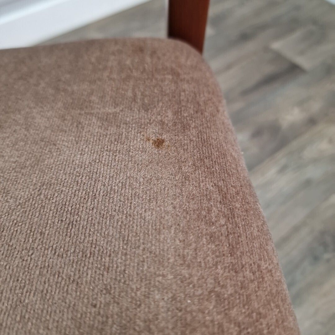 photo vinterior Retro Desk Arm Chair Vintage Mid Century Danish Style Dining Office Seat 1970s