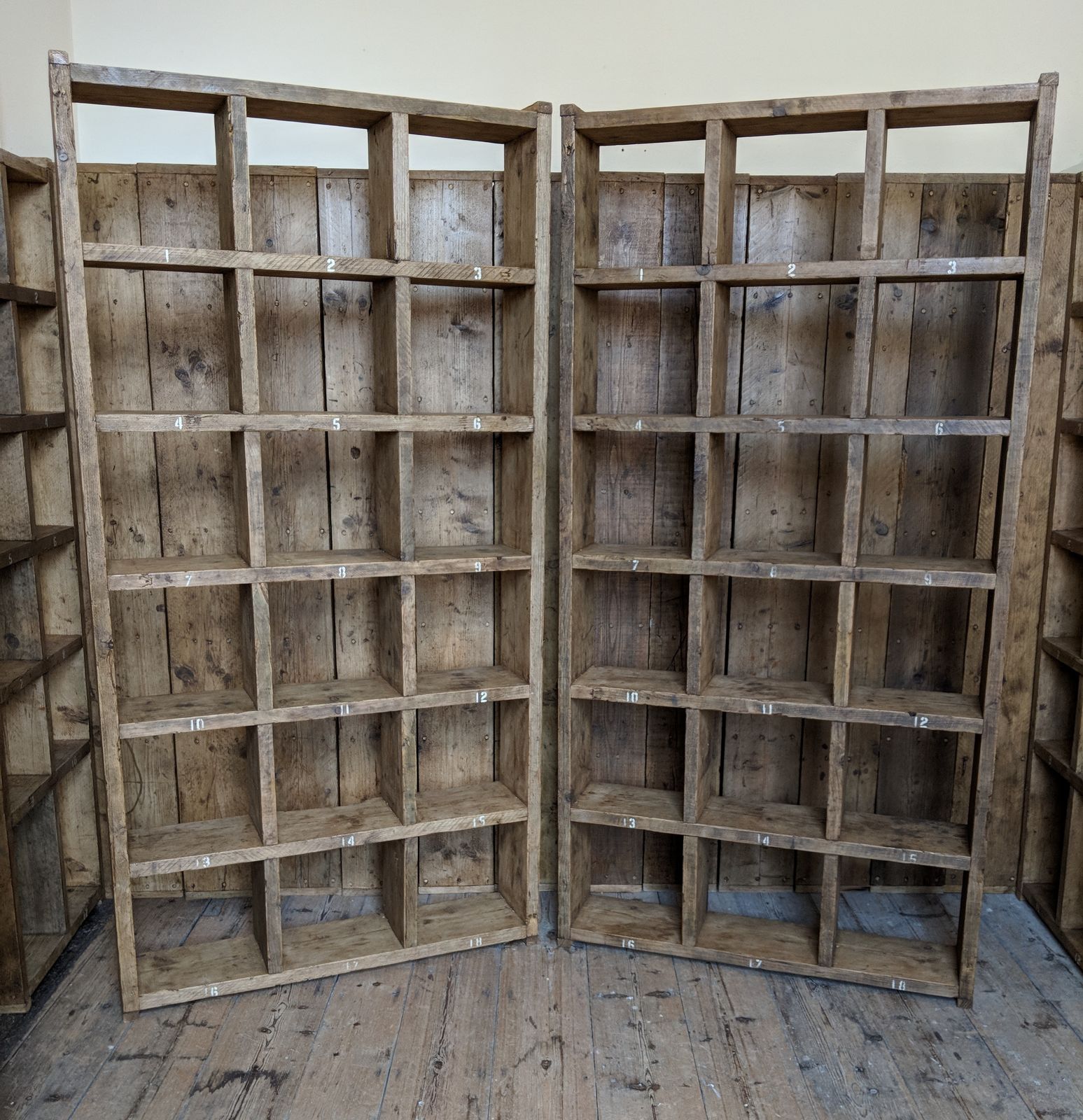 Furniture Made To Order Bookcases Pigeon Holes & Cabinets Reclaimed Wood Industrial Style photo