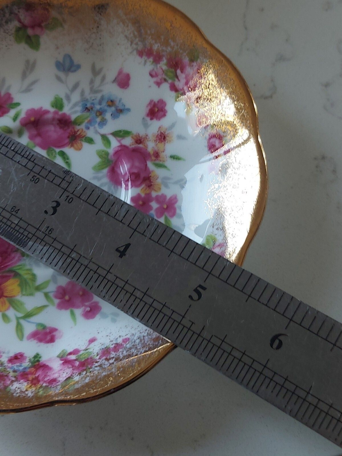 Royal Albert Teacup & Saucer Georgina Rose Pink Gold Tone Trim photo vinterior