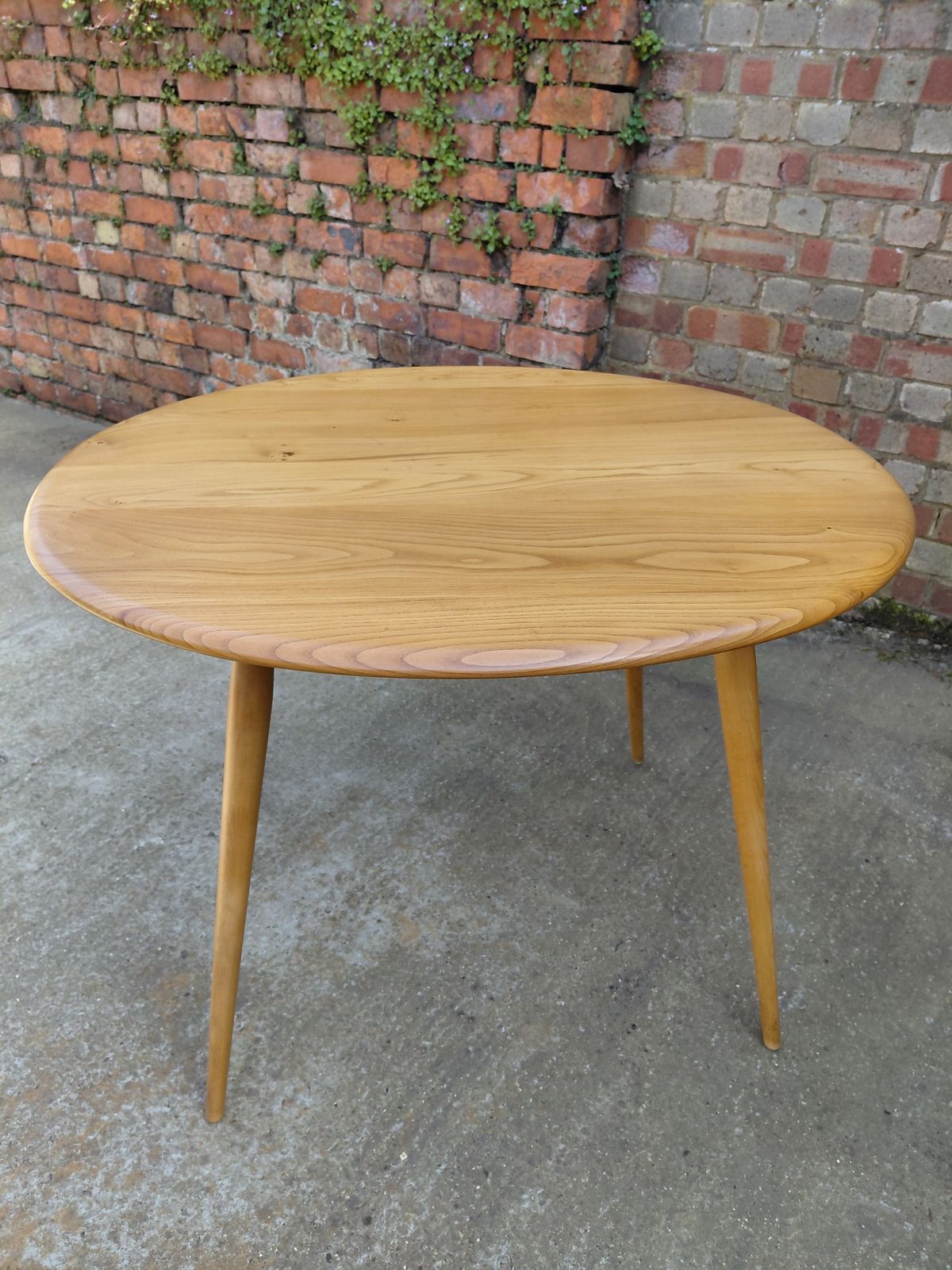 Ercol Blonde Oval Breakfast Table   Model Number 396  & Set Of 4 Ercol Chairs Model 370 photo for sale