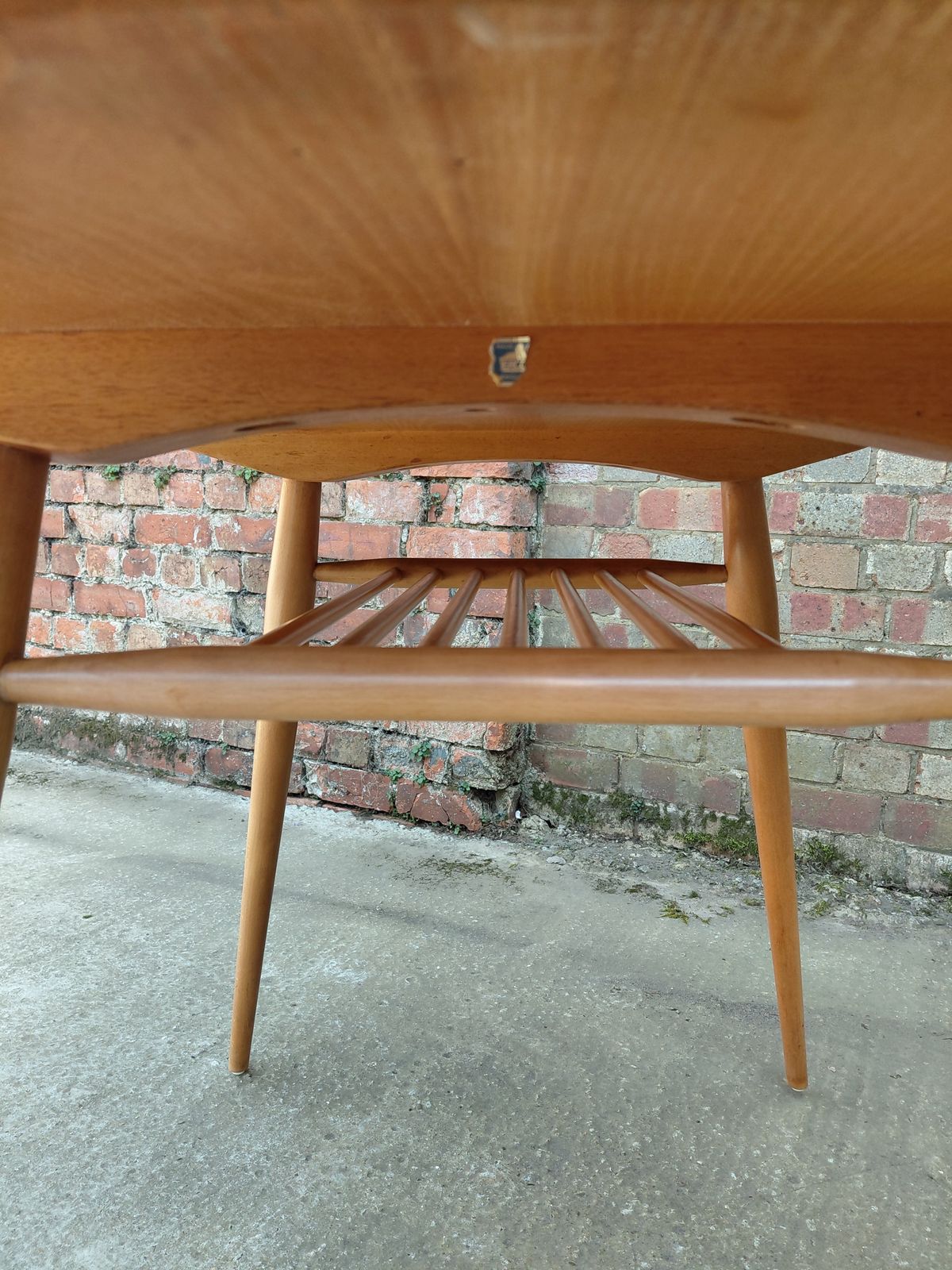 Ercol Blonde Oval Breakfast Table   Model Number 396  & Set Of 4 Ercol Chairs Model 370 photo buy