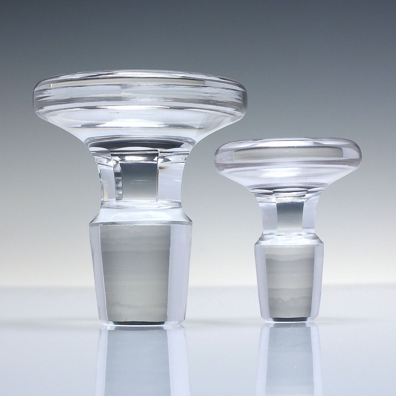 Four Antique Art Deco Stuart Crystal Wine & Spirit Glass Decanters C1920 30 photo Home Decor