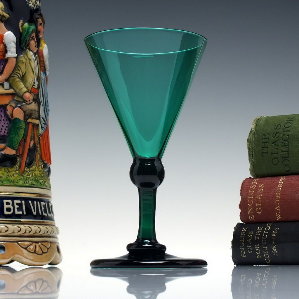 Regency Georgian Green Wine Glass C1820