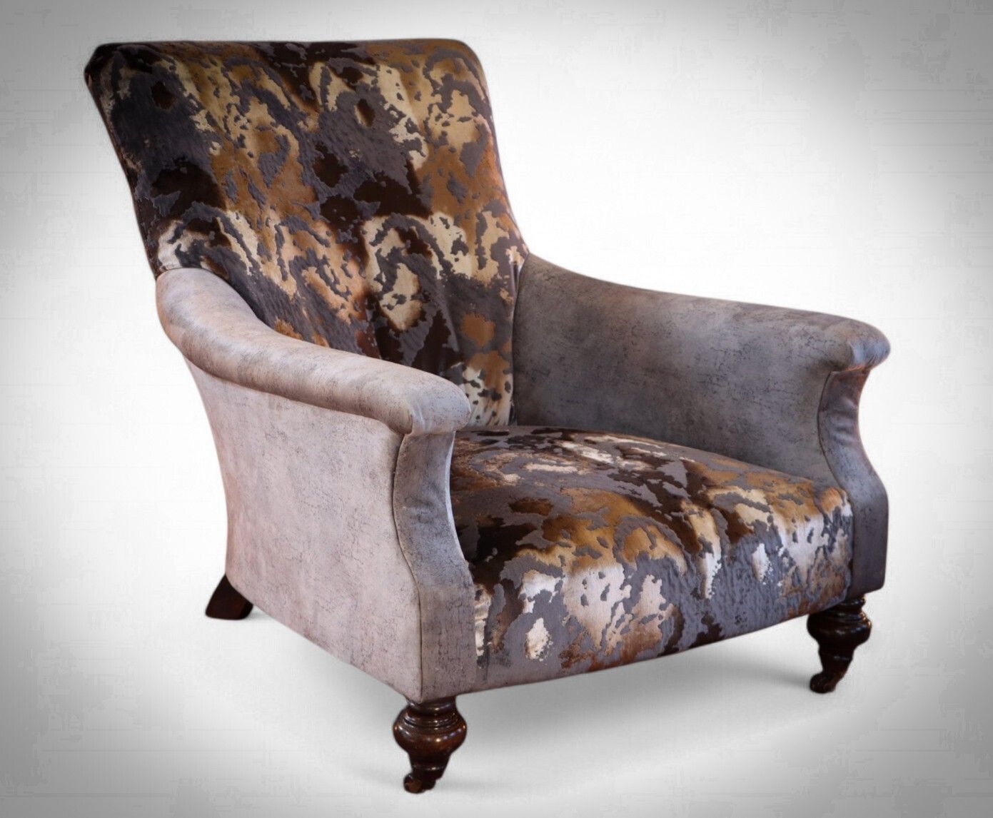 Stunning John Sankey Slipper Armchair Cosmos Velvet Dark Grey Club £5500 photo furniture