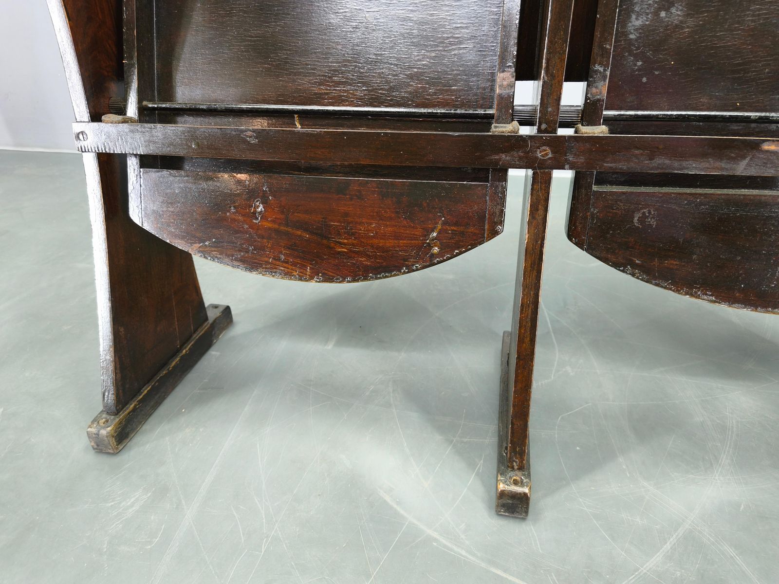 photo for sale 1940s Thonet Cinema Double Seat, Beech Wood Theater Bench