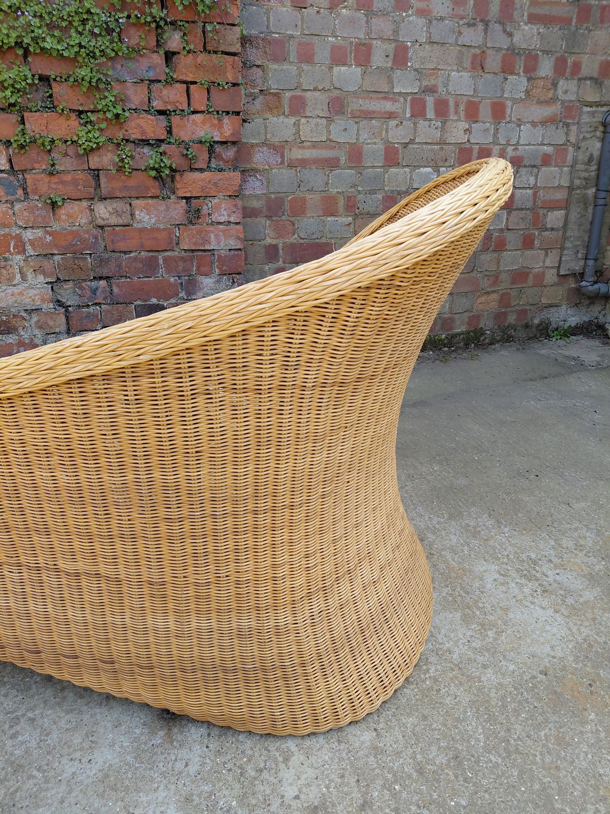 Vintage Rattan & Bamboo Chaise Longue / Day Bed photo 295.0