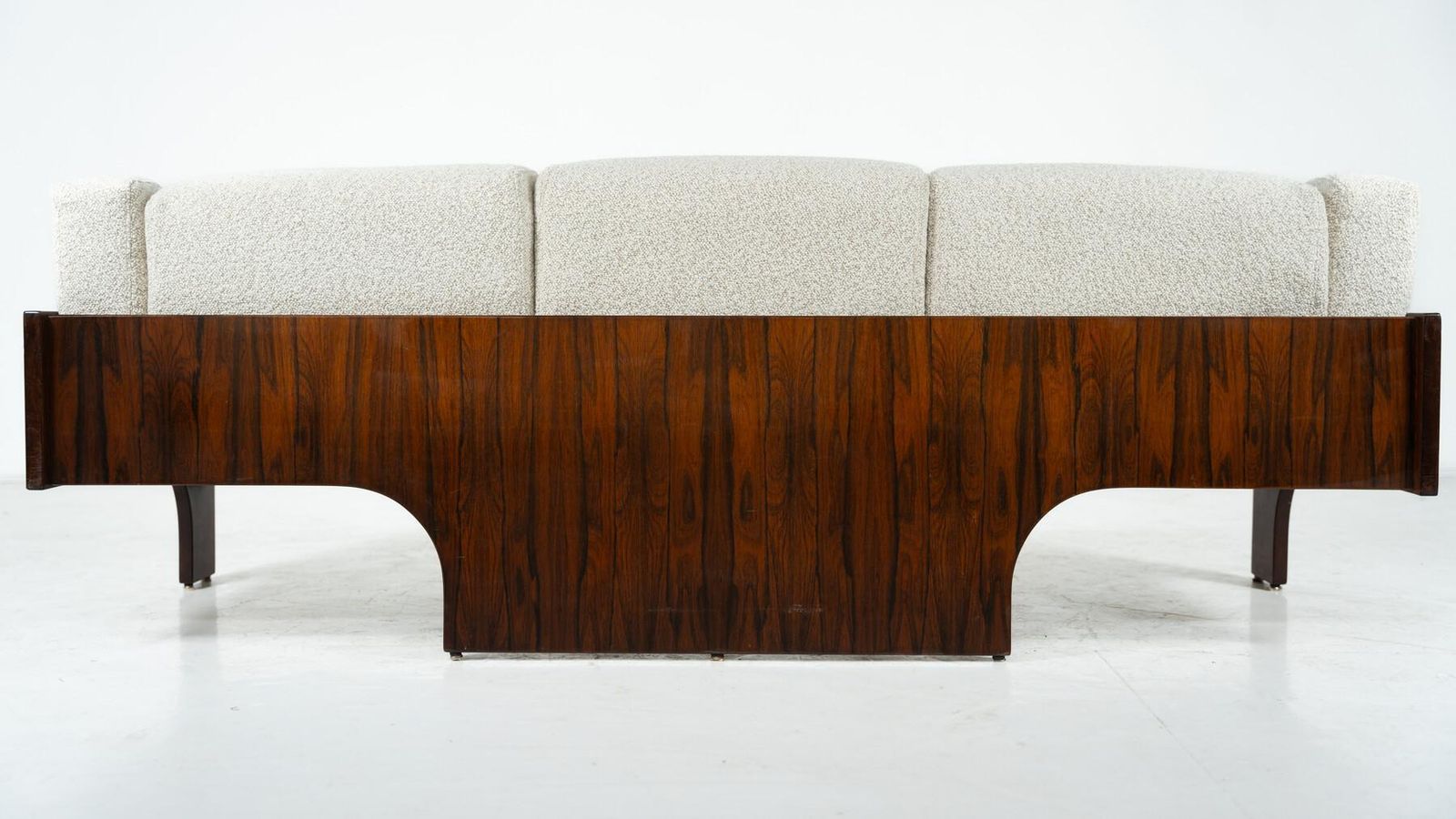 photo buy Mid Century Sofa Oriolo By Claudio Salocchi For Sormani Wood And White Fabric