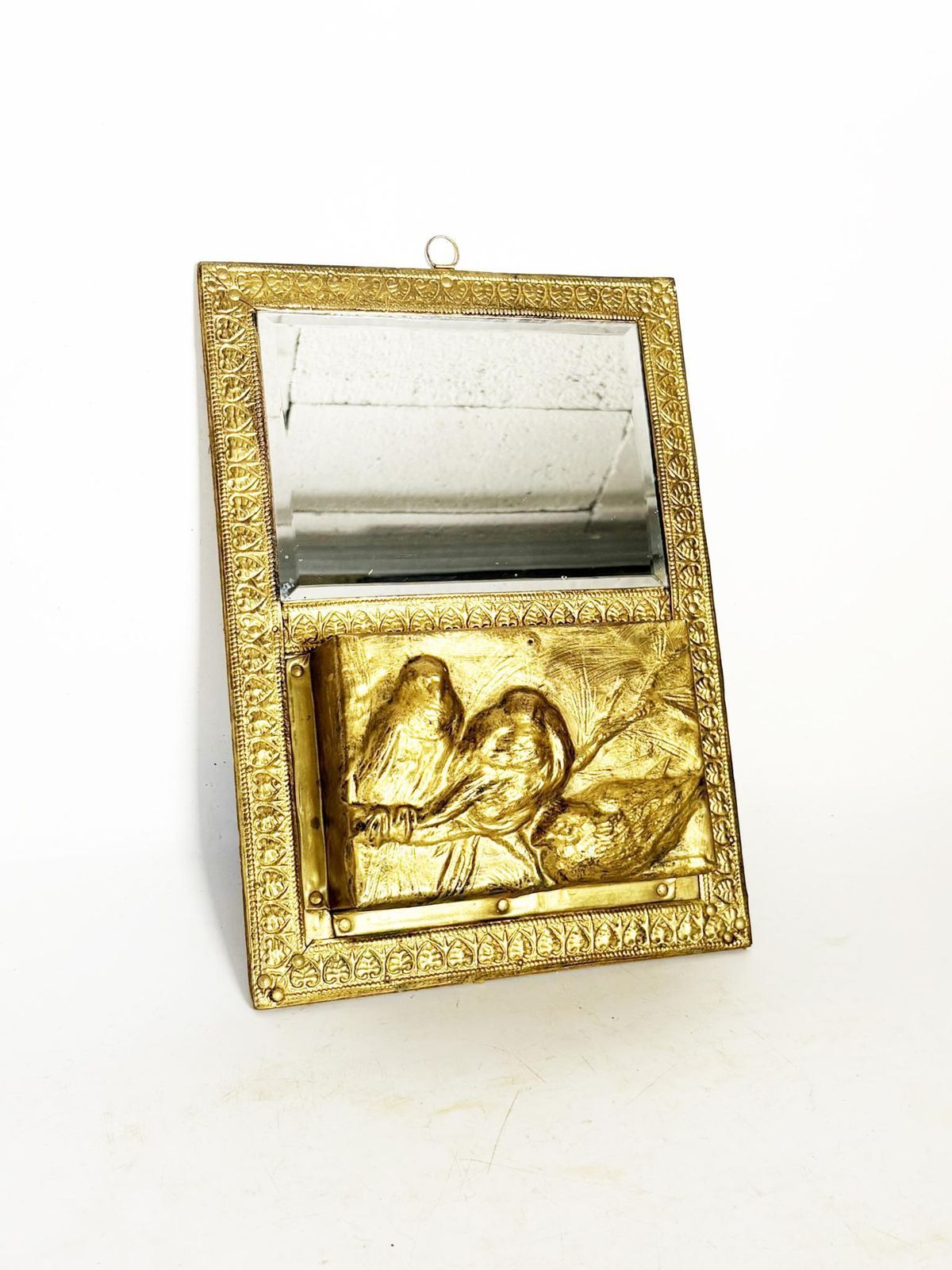 Letter Holder, Gilded Mirror, France, 1970 photo furniture