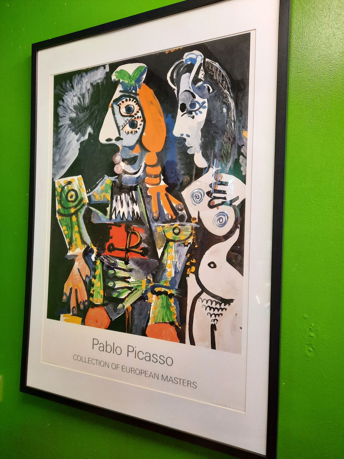 Pablo Picasso Collection Of European Masters Framed Print / Matador E Femme Nue photo furniture