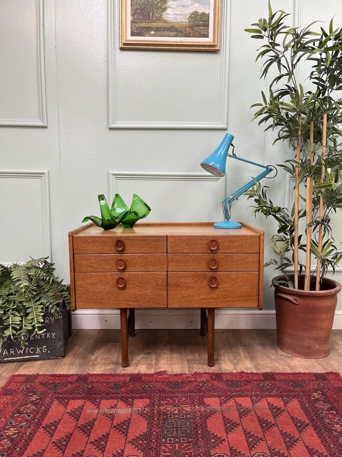 Stunning Mid Century Compact Sideboard, Chest Of Drawers, Gplan Danish Style photo furniture