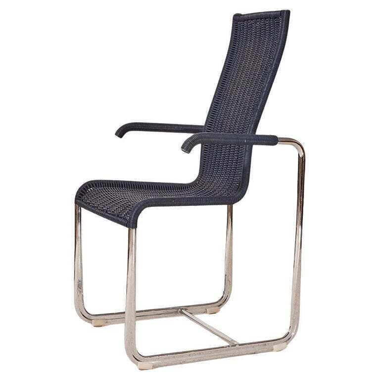 Tecta "D25" Hoge Rug Vrijdragende Stoel, Bauhaus Traditie, Duitsland, Jaren 1980–1990