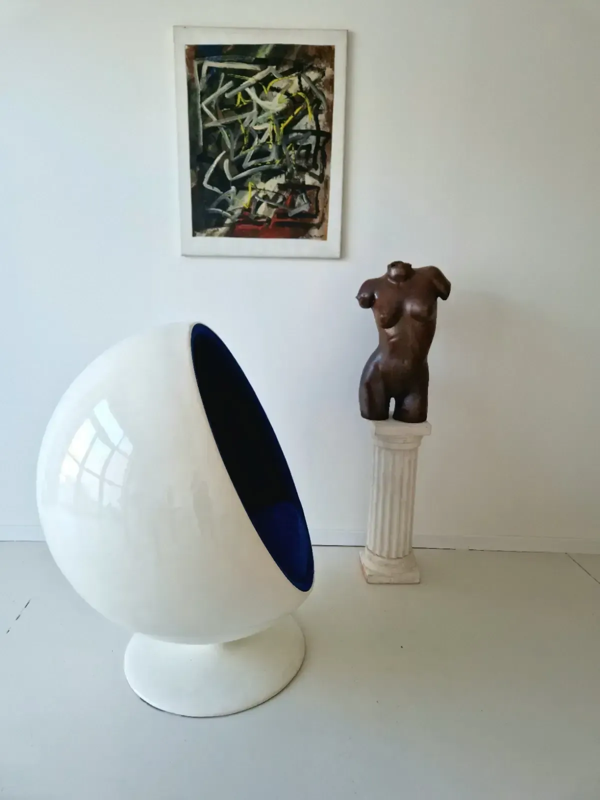 Vintage Eero Aarnio Style Ball Chair Space Age photo 1400.0