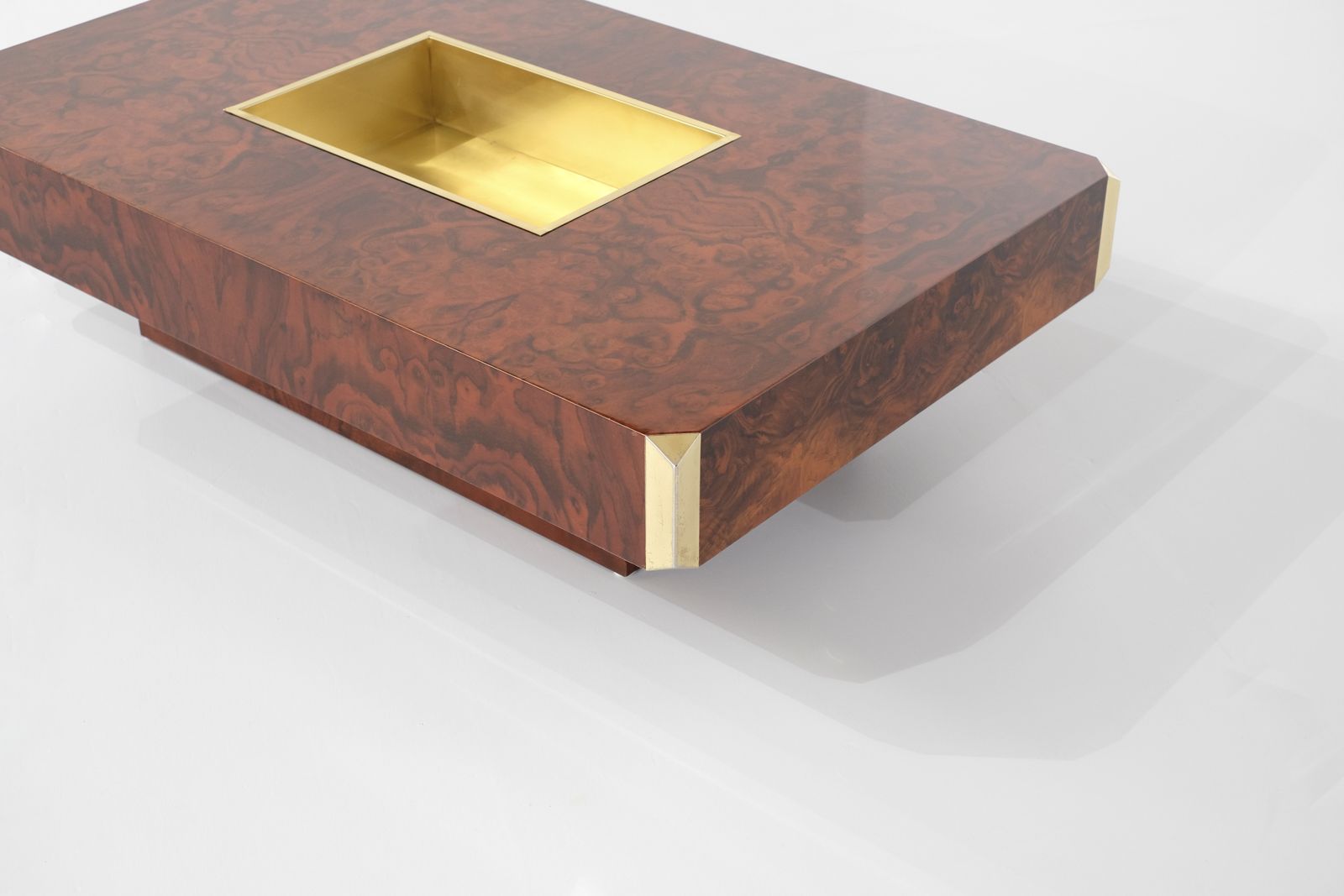 Coffee Table Alveo Attributed To Willy Rizzo For Mario Sabot, Italy 1970s photo vintage