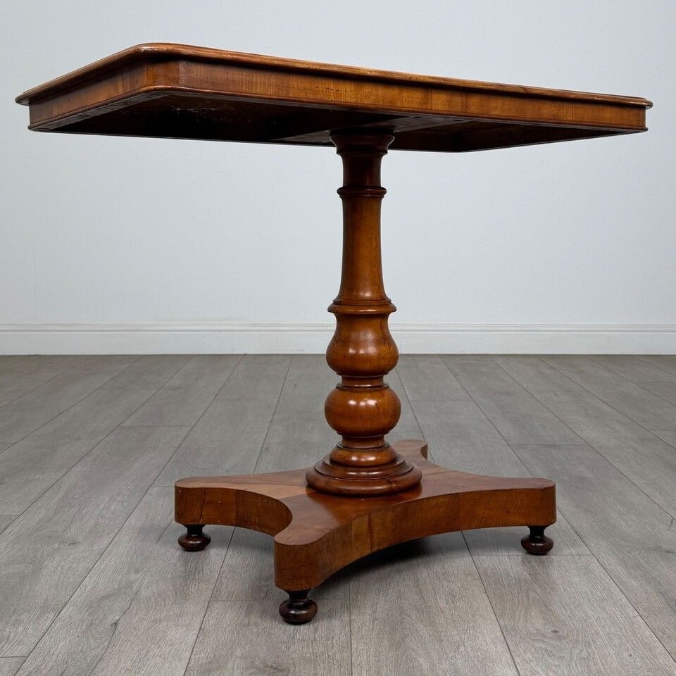 Antique 19th Century Victorian Side Table In Satinwood ( Af 5476 ) photo vintage