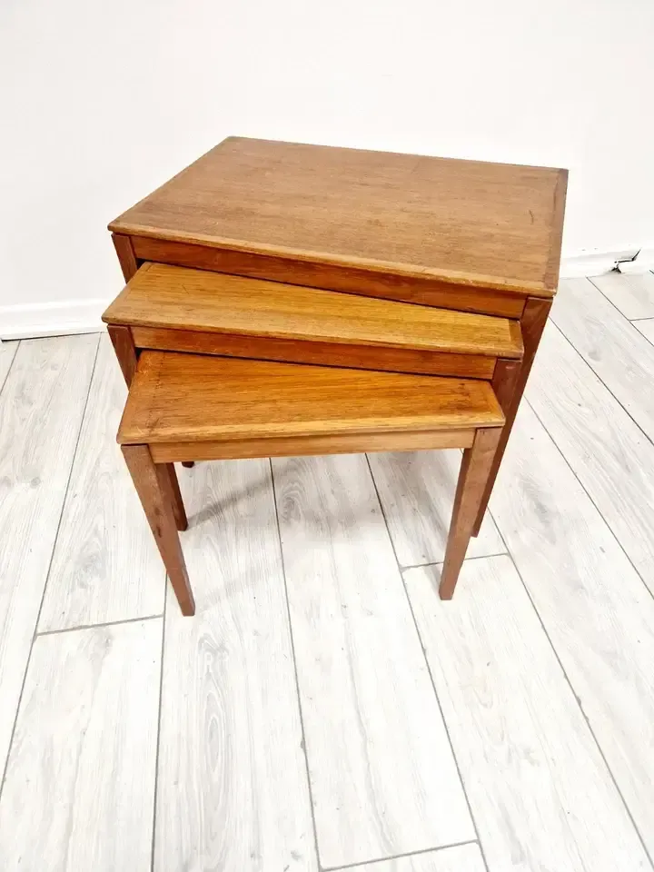 Nest Of Vintage Danish Bent Silberg Tables photo for sale