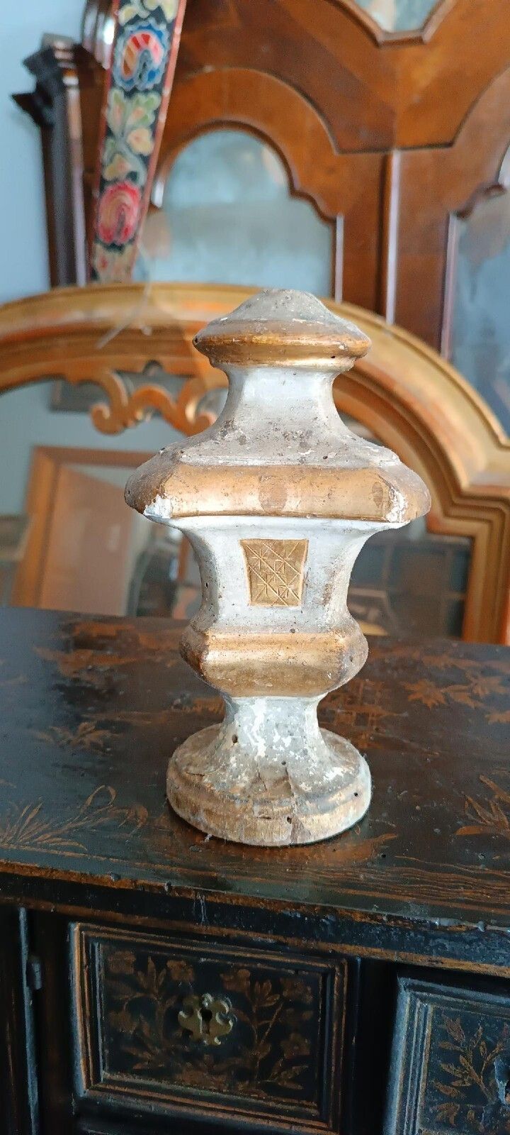 Sacred Art Candlestick, Perettone, Palm Holder, Louis XVI, Tuscany photo furniture