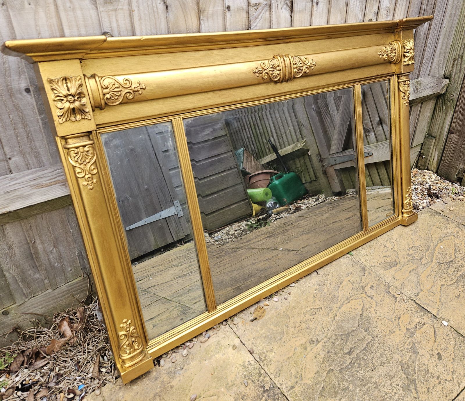 Regency Giltwood Overmantle Mirror (England, Circa 1820)