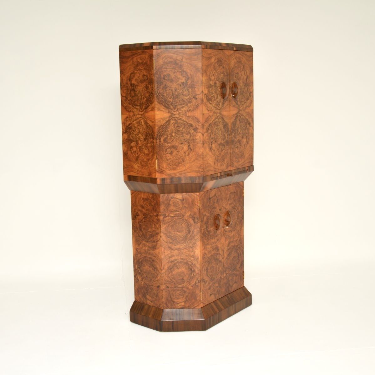 Art Deco Burr Walnut Cocktail Drinks Cabinet photo buy