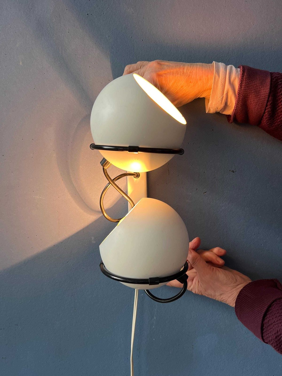Witte Gepo Space Age Eyeball Wandlamp photo Verlichting