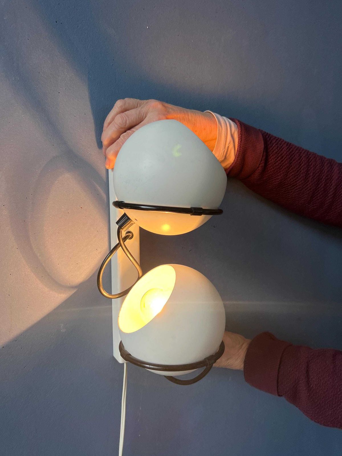 Witte Gepo Space Age Eyeball Wandlamp photo 319.0