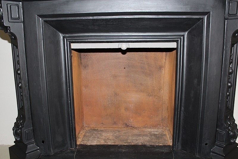 Home Fixtures Cast Iron & Iron Fireplace 1920 photo