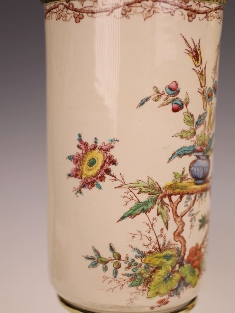 Exceptional Pair Of French Faience Table Lamps By Keller & Guérin, Lunéville, Circa 1900 photo vinterior