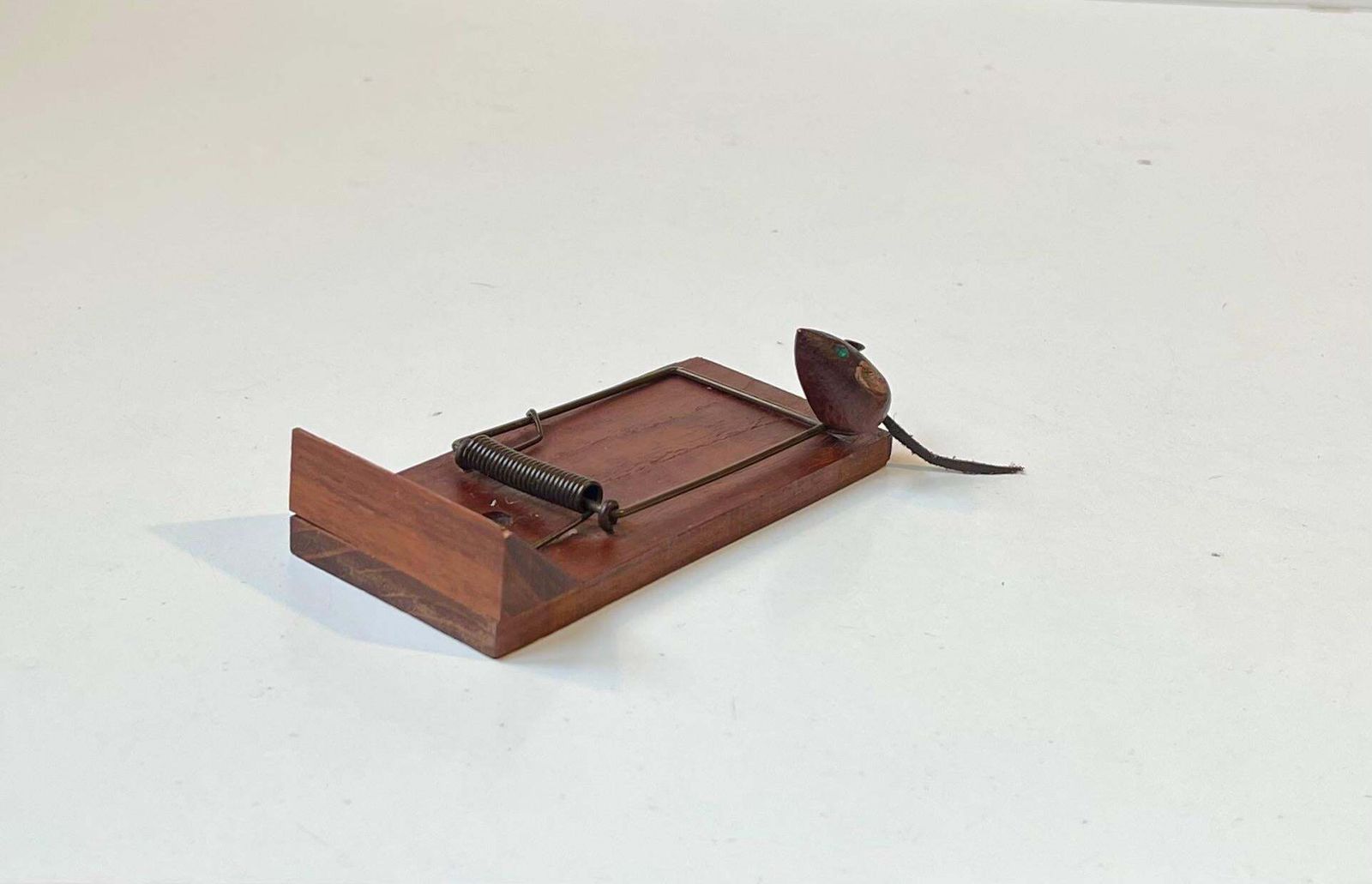 Scandinavian Mid Century Mousetrap Paper Holder In Teak, 1960s photo furniture