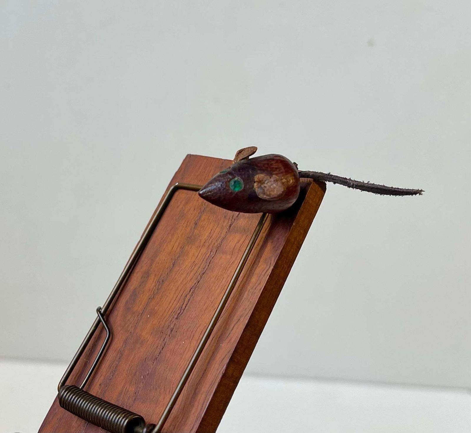 Scandinavian Mid Century Mousetrap Paper Holder In Teak, 1960s photo Home Decor