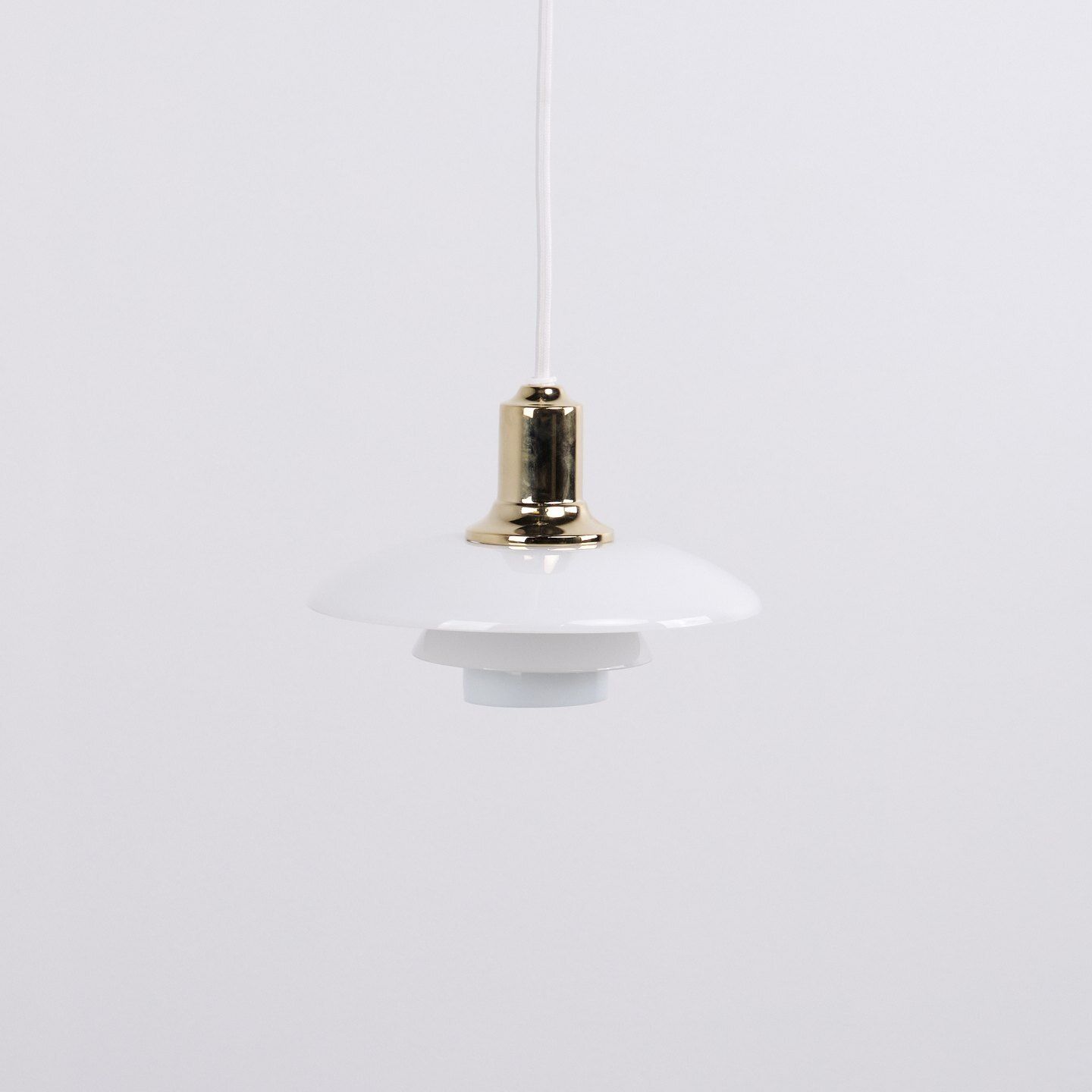 photo furniture Poul Henningsen Pendant Lamp Model Ph 2/1 In Brass For Louis Poulsen.