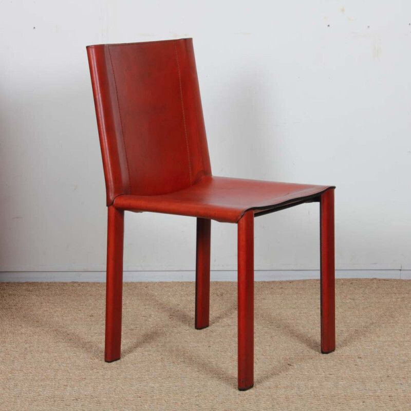 photo for sale Set Of 8 Chairs By Carlo Bartoli For Matteo Grassi, 1980