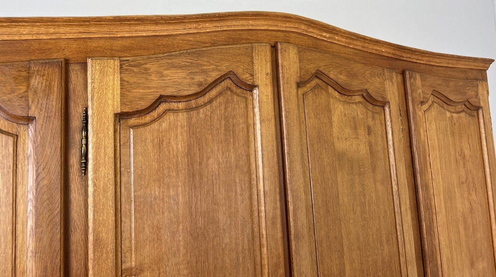 Wardrobe Vintage French Louis XVI Style Oak Four Door Carved Armoire Lot 4979. photo Furniture
