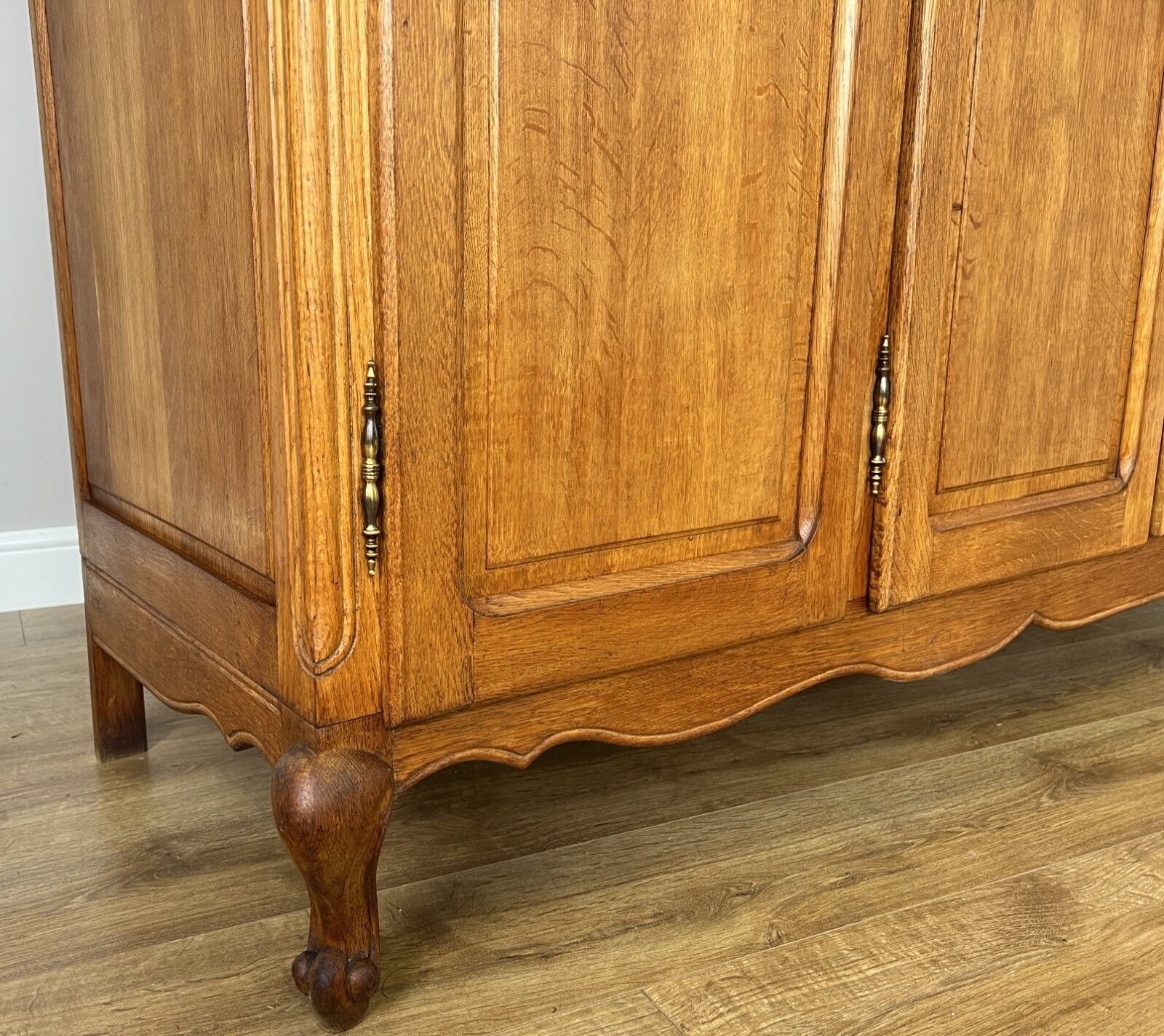 photo furniture Wardrobe Vintage French Louis XVI Style Oak Four Door Carved Armoire Lot 4979.
