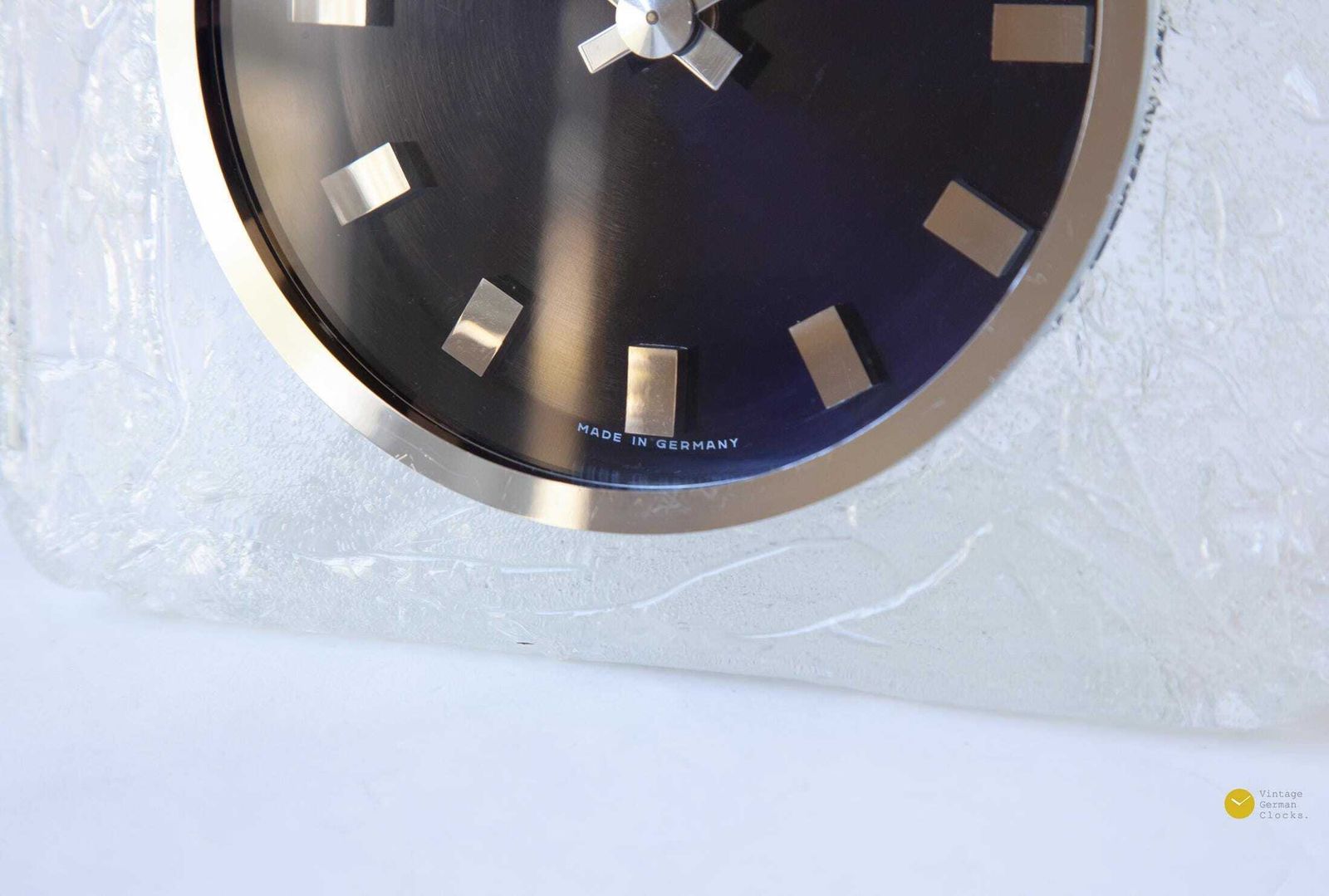 photo for sale Space Age Kienzle Ice Glass Desk Clock Germany Panton Style Mid Century Modernism Pop Table Mcm 1970s
