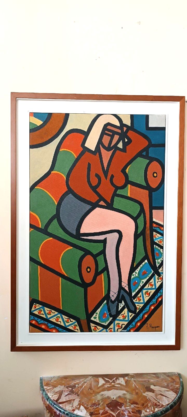 Oil Painting On Canvas Franco Prayer (1924) Canvas 80x60 photo for sale
