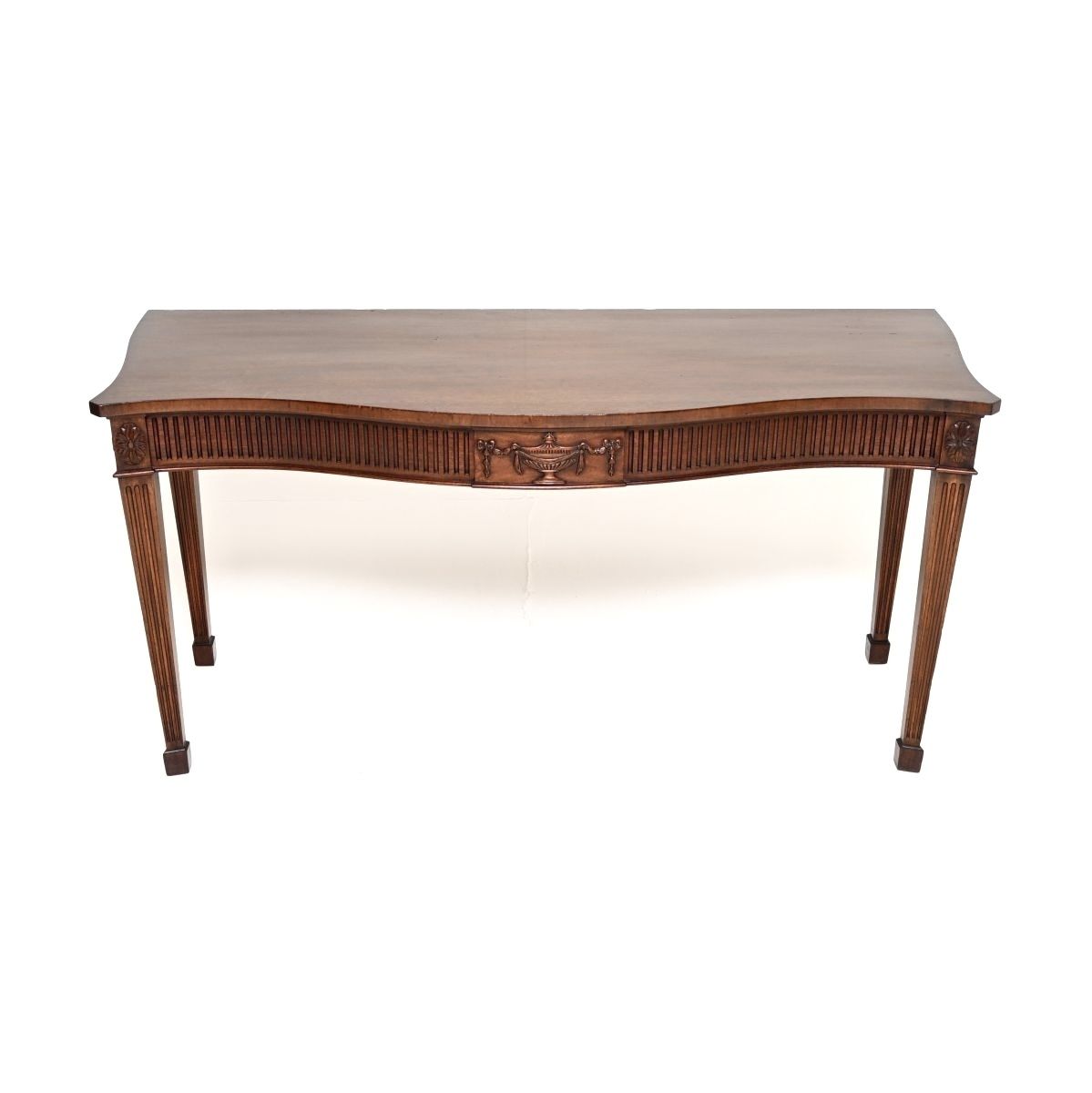 Antique Sheraton Style Mahogany Console Table By William Tillman photo furniture