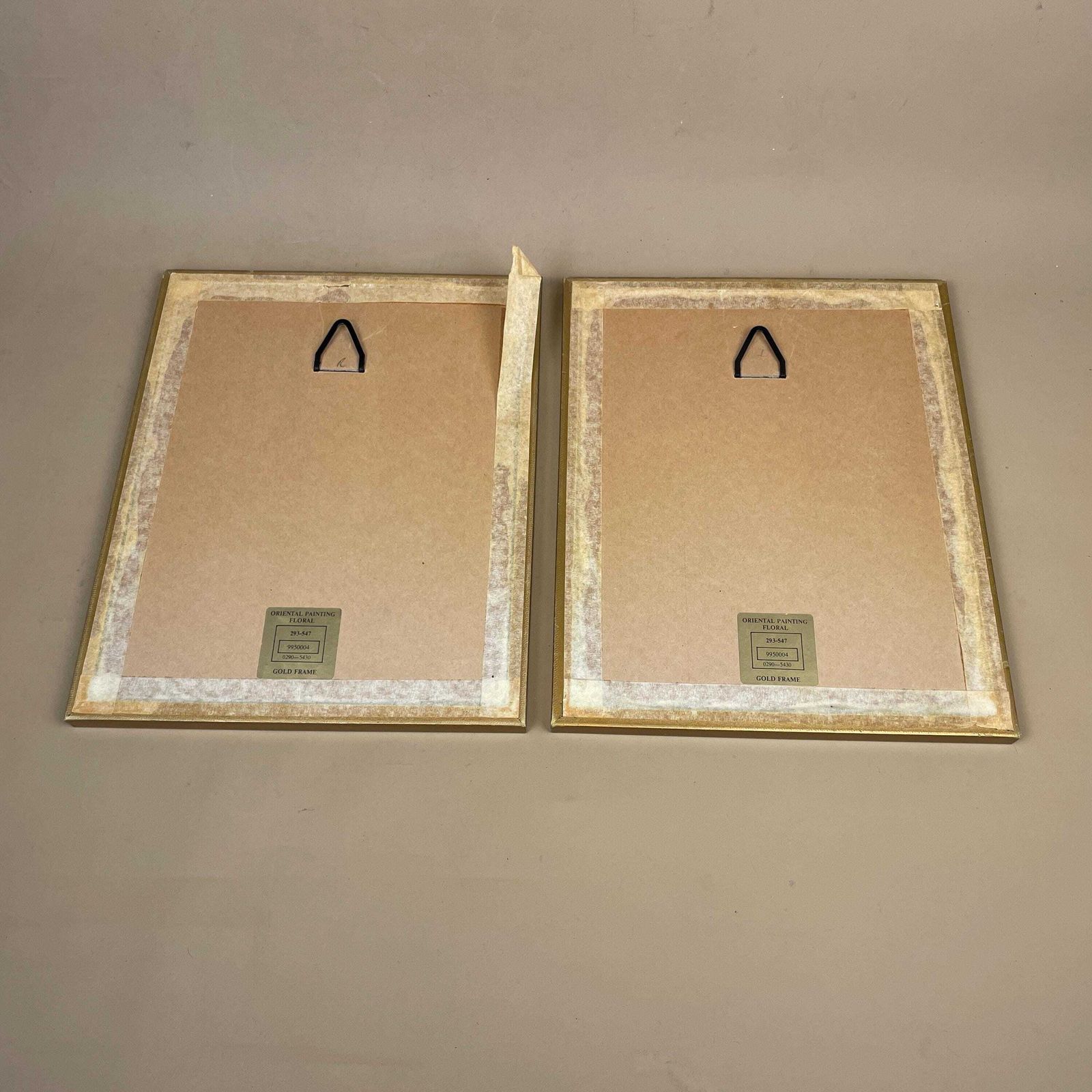 photo furniture Butterfly Floral Silk Art Painting Pair Small Gold Wood Frame Botanical Flower Pictures Oriental Wall Decor Asian Hand Painted