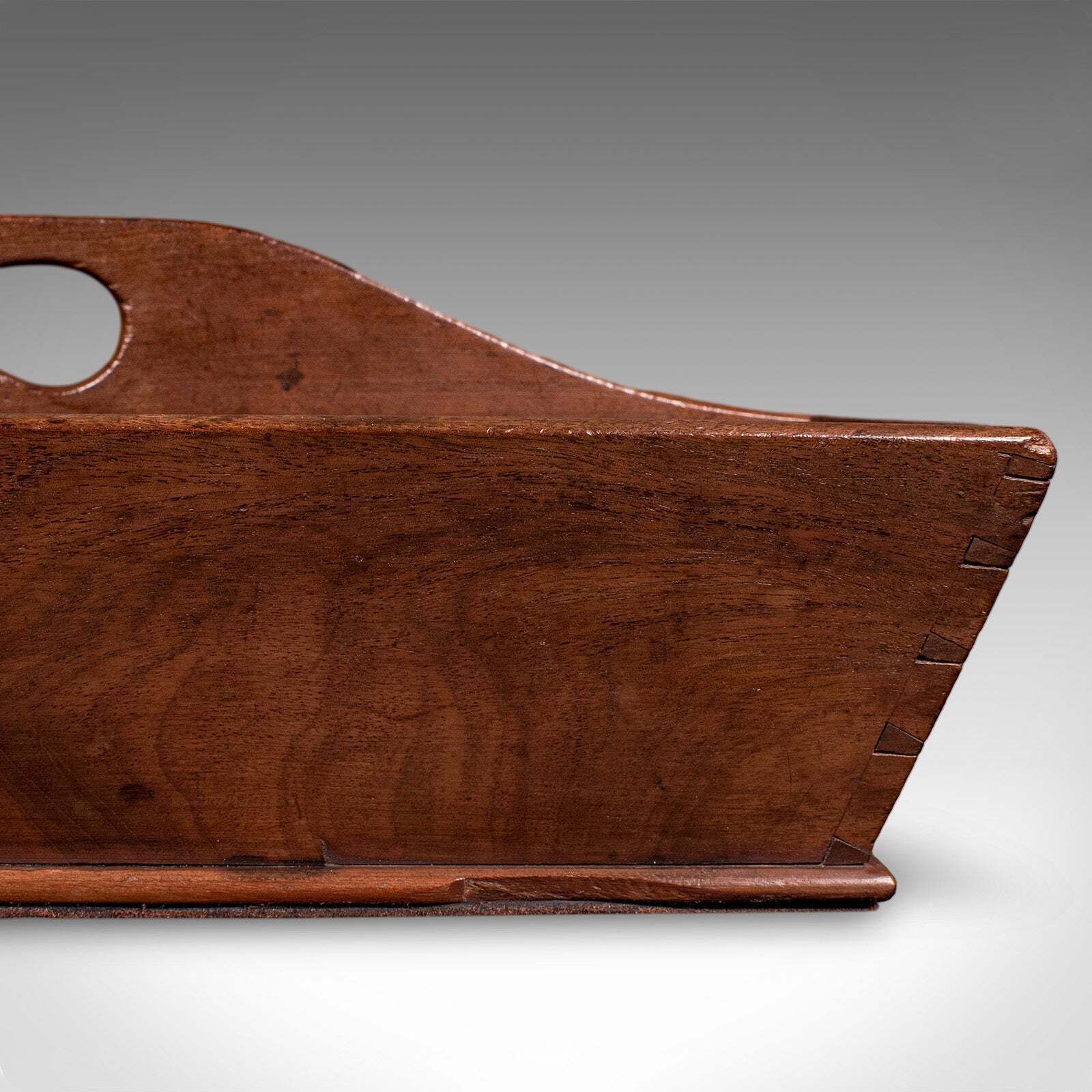 photo furniture Antique Butler's Carry, English, Walnut, Country House, Work Box, Tray, Georgian