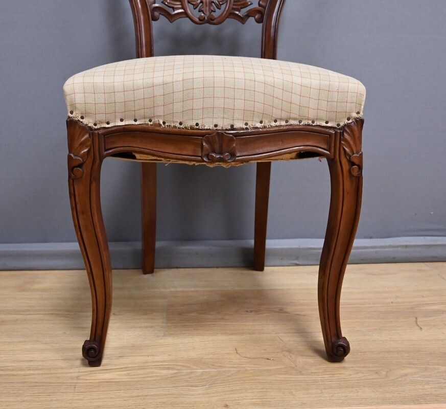 photo buy Set Of 4 Mahogany Chairs, Napoleon III Period   Second Half Of The 19th Century